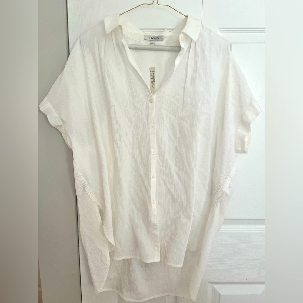 Madewell Ivory Button-Down Shirt